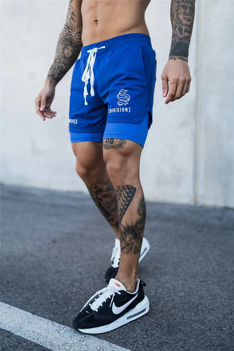 Compre 2 e Leve +1 Grátis - Shorts Dryfit Division | 2 em 1 | Secagem Rápida