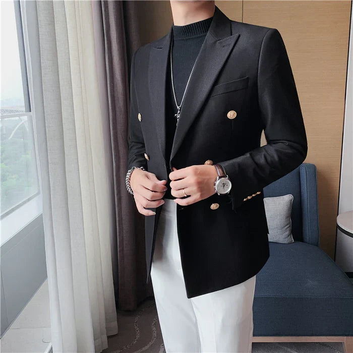 Blazer Masculino de Abotoamento Duplo