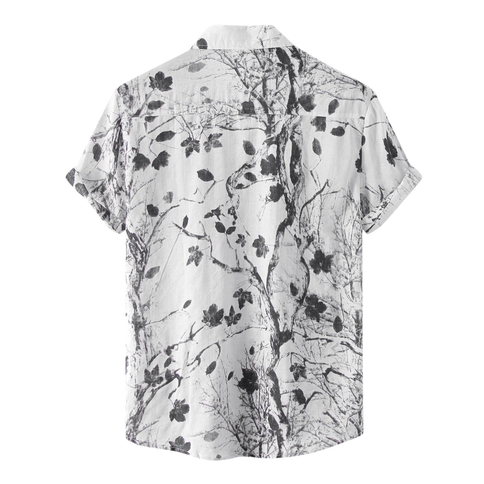 Camisa Manga Curta Estampada Floral