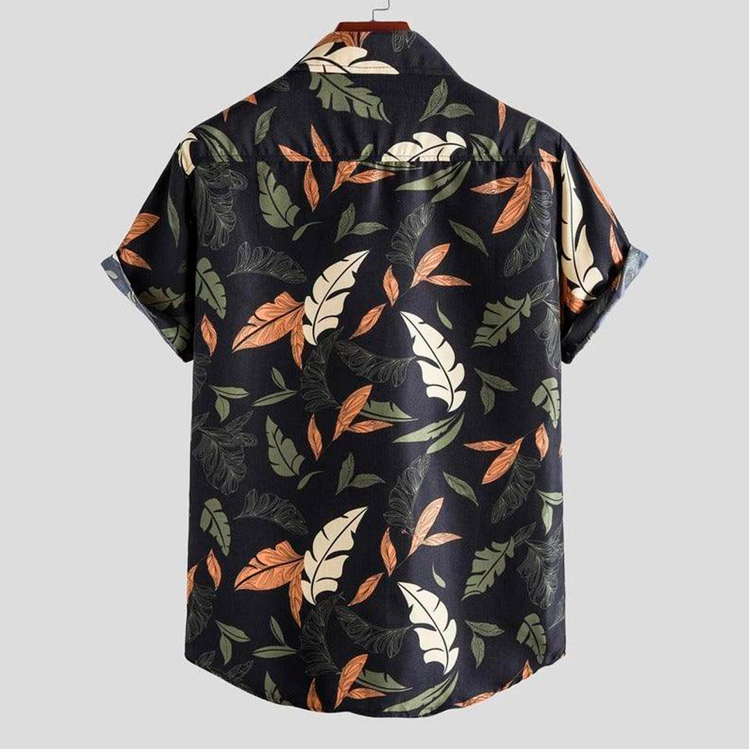 Camisa Masculina Manga Curta Autumn