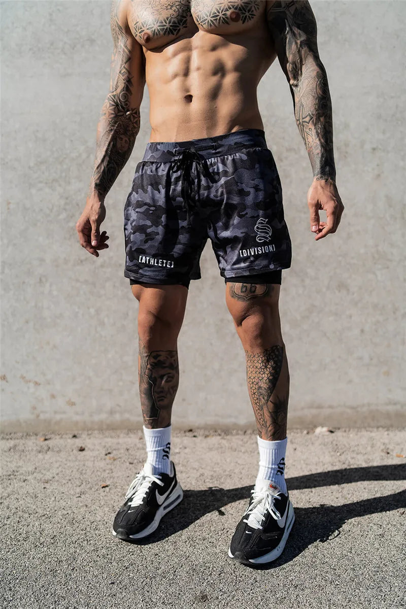 Compre 2 e Leve +1 Grátis - Shorts Dryfit Division | 2 em 1 | Secagem Rápida