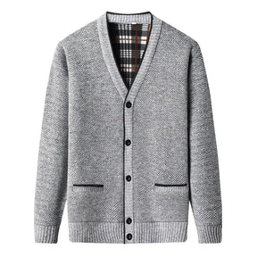 Cardigan Masculino em Lã