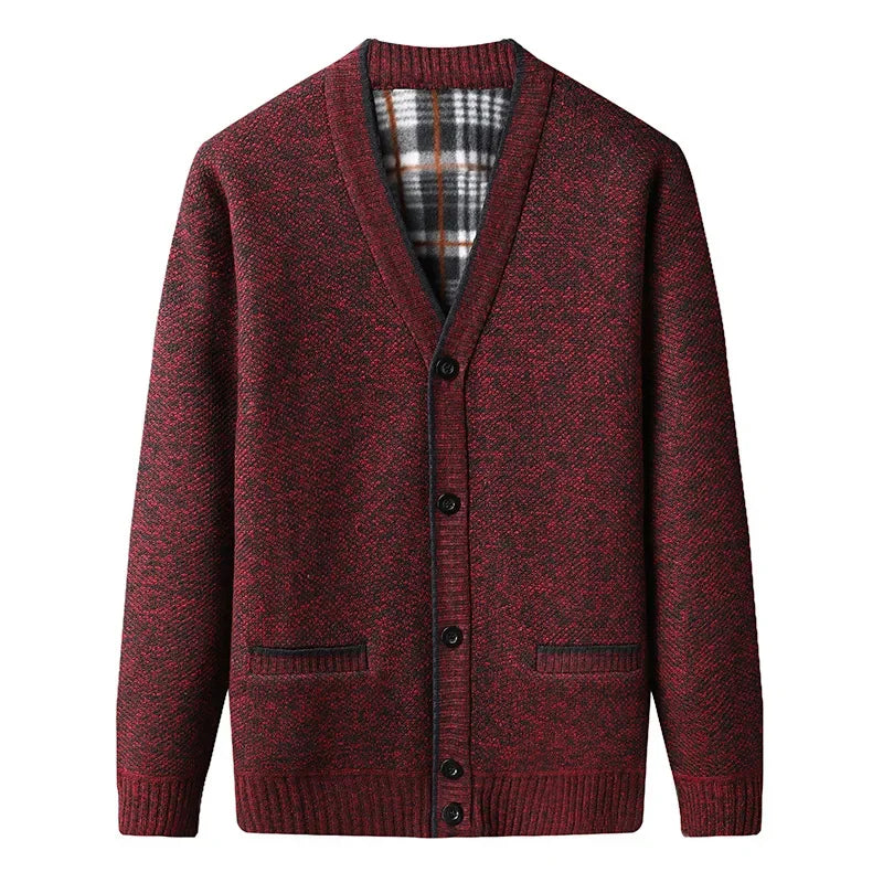 Cardigan Masculino em Lã