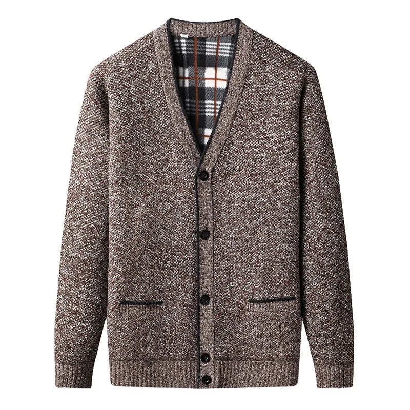 Cardigan Masculino em Lã