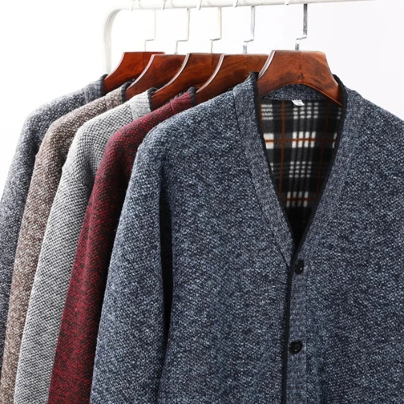 Cardigan Masculino em Lã