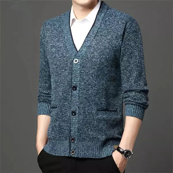 Cardigan Masculino em Poliéster