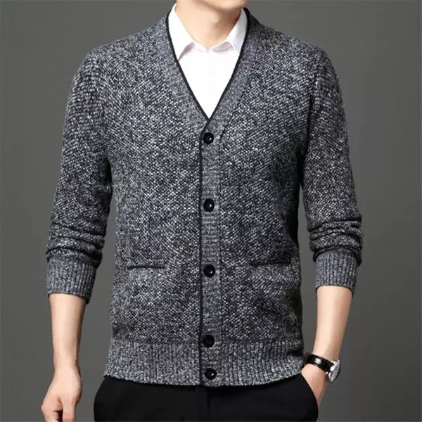 Cardigan Masculino em Poliéster