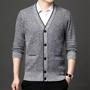 Cardigan Masculino em Poliéster