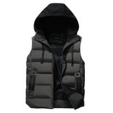 Colete Masculino Puffer Com Capuz