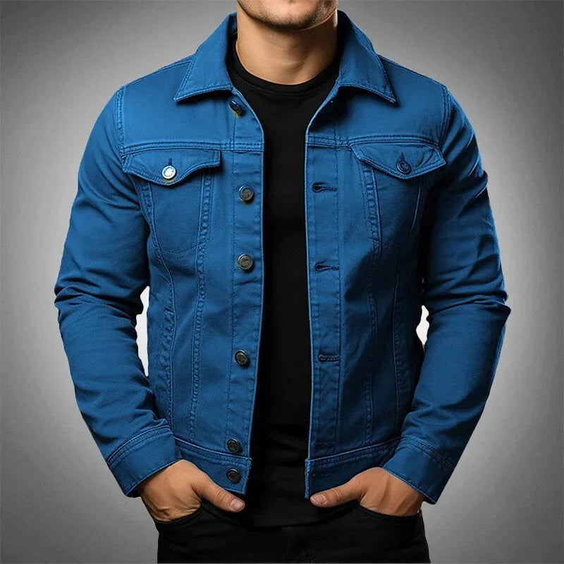 Jaqueta Jeans Masculina Slim