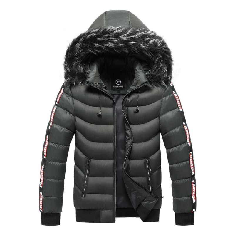 Jaqueta Puffer Masculina Capuz Forrado