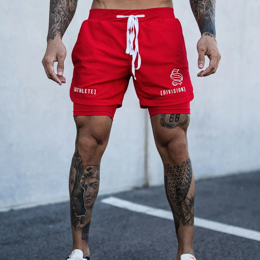 Shorts Dryfit Division | 2 em 1 | Secagem Rápida