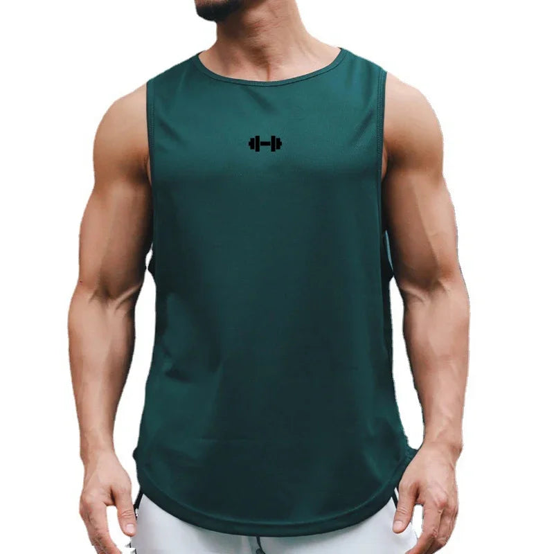 Camiseta Regata Halter l Respirável l Secagem rápida l Barra longa