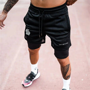 Compre 2 e Leve +1 Grátis - Shorts Dryfit Hybrid | 2 em 1 | Secagem Rápida | Respirável