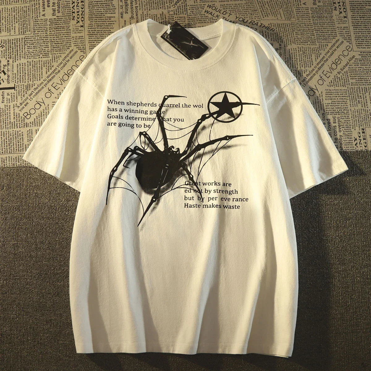 Camiseta Oversized Spider I Respiravel I Treino I Casual