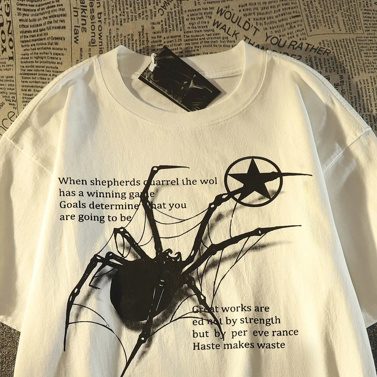 Camiseta Oversized Spider I Respiravel I Treino I Casual