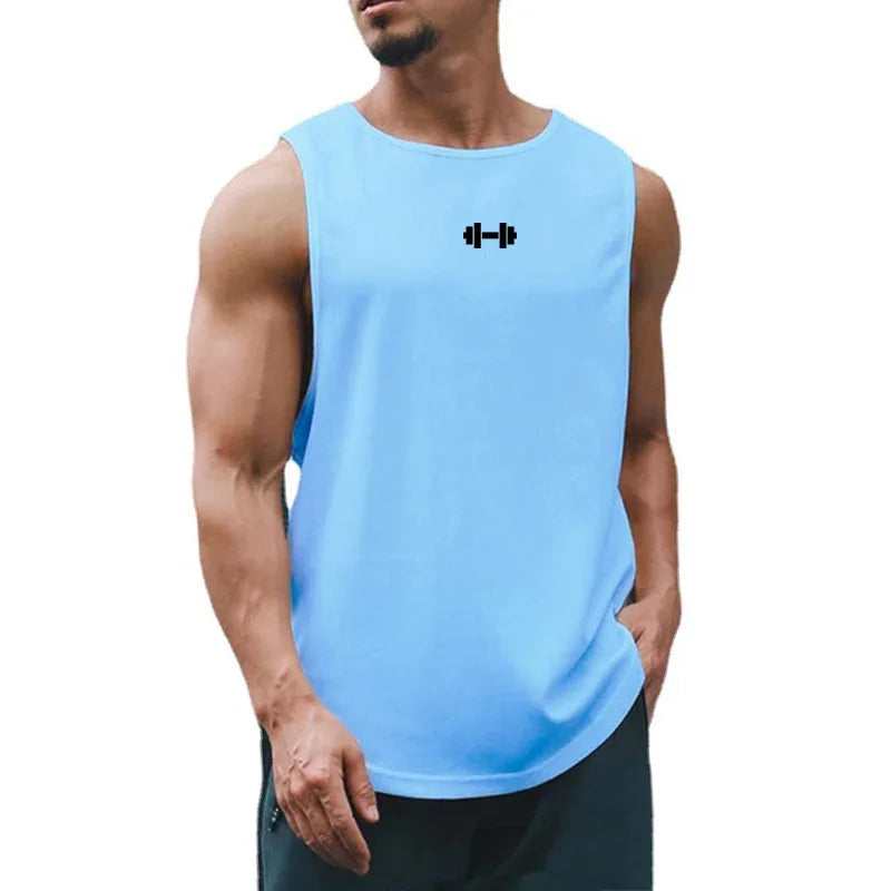 Camiseta Regata Halter l Respirável l Secagem rápida l Barra longa