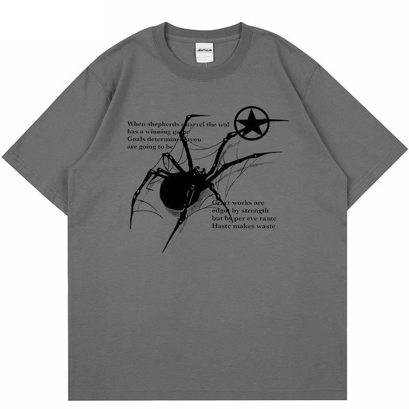 Camiseta Oversized Spider I Respiravel I Treino I Casual